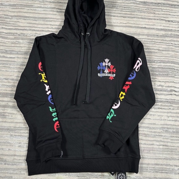 Chrome Hearts Other - Chrome Hearts Black Multicolor Graphic Hoodie
